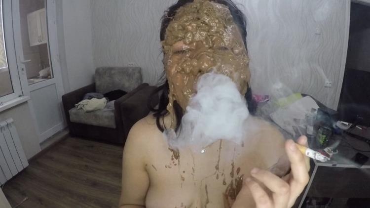asiansteppe - Scat on my face and smoking [2021 | FullHD] - Scatshop