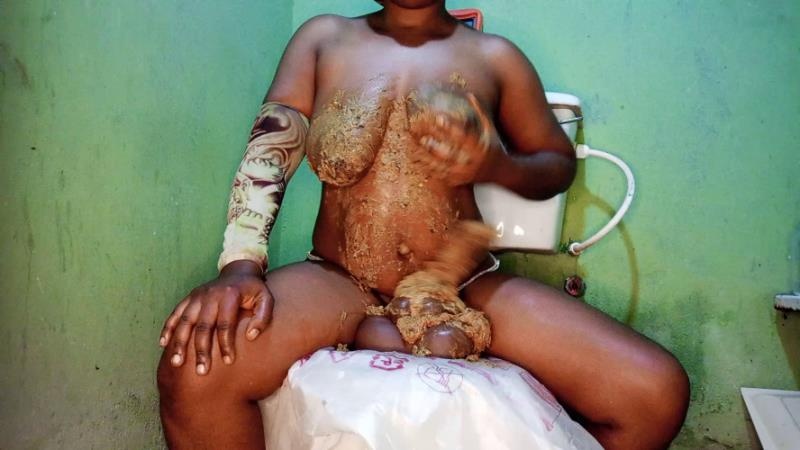 Ebony Goddess Smears Monster Shit All Over Her Body P1 [2026 | FullHD]